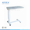 AG-OBT002 CE color opcional altura regulable en altura mesa de hospital móvil